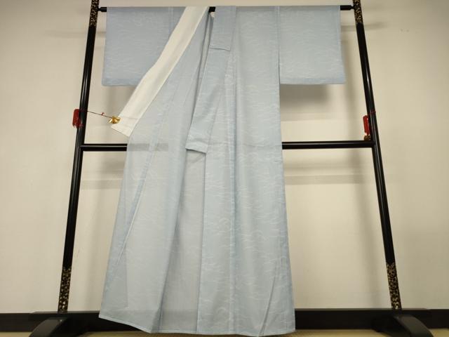平和屋着物*夏物 小紋 絽 雪芝文 洗える着物 AABF9424jd