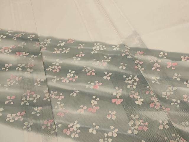 平和屋着物*夏物 訪問着 絽 舞花文 洗える着物 AABF9463jd