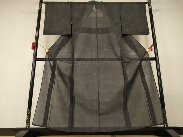平和屋着物*夏物 本場大島紬 夏大島 枝葉文 正絹 逸品 未使用 AABF9481jd
