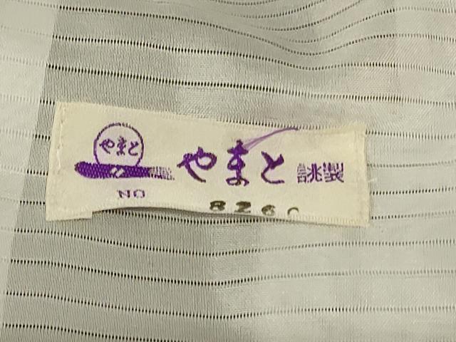 平和屋着物*夏物 小紋 絽 変わり市松花文 やまと誂製 洗える着物 未使用 AABF9494jd