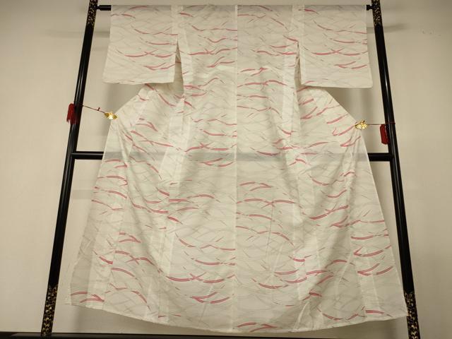平和屋着物*夏物 小紋 絽 芝文 正絹 逸品 AABF9517jd