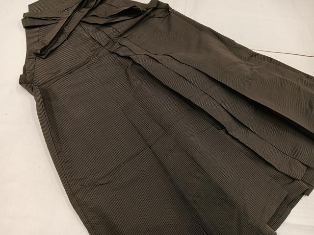 平和屋着物●男性 馬乗り袴 縞 正絹 逸品 AABF9529ph