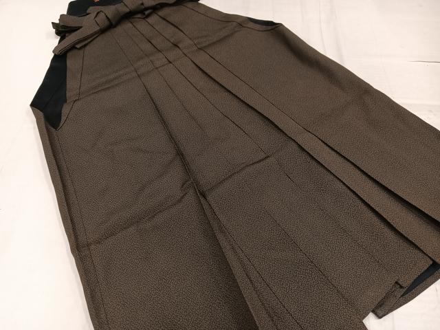 平和屋着物●男性 馬乗り袴 幾何学文様 正絹 逸品 AABF9537ph