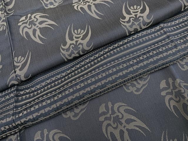 平和屋着物●男性 長襦袢 無双仕立て 隈取 正絹 逸品 AABF9556ph