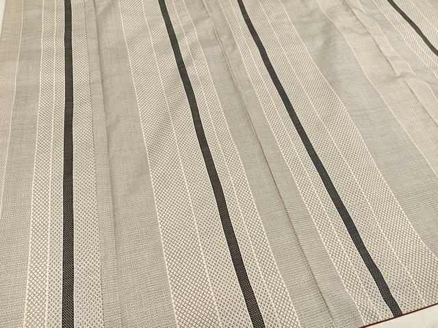 平和屋着物●東郷織物謹製 本場大島紬 白大島 160亀甲 間道 正絹 逸品 AABF9564ph