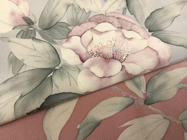 平和屋着物●二代目清次郎 手描き 訪問着 枝花 正絹 逸品 AABF9568ph