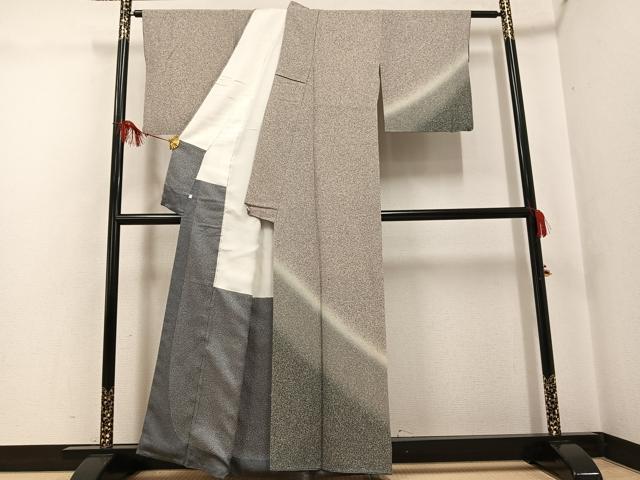 平和屋着物●東京染伝統工芸士 金田昇 訪問着 霞文 暈し染め 正絹 逸品 AABF9570ph