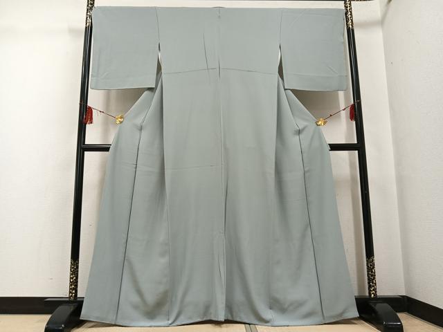 平和屋着物●上質な色無地 蕎麦切色 正絹 逸品 AABF9577ph