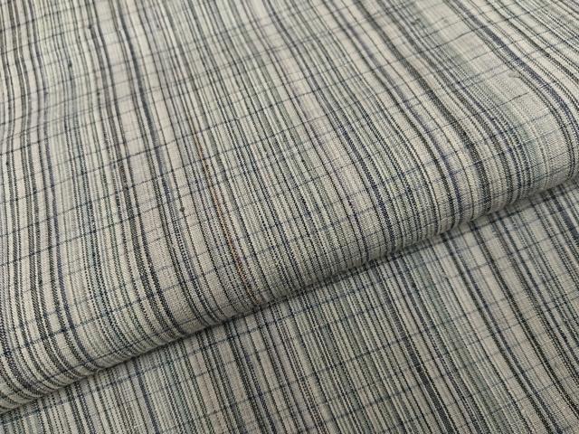 平和屋着物●上質な紬 格子 正絹 逸品 AABF9583ph