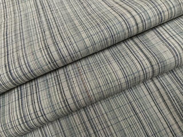 平和屋着物●上質な紬 格子 正絹 逸品 AABF9583ph