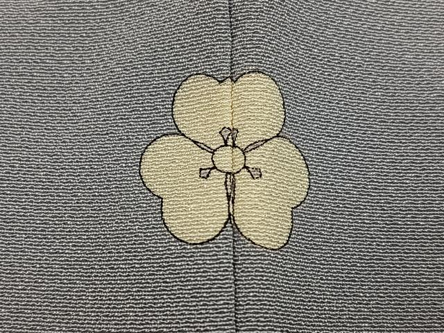 平和屋着物●上質な色無地 灰青色 正絹 逸品 未使用 AABF9588ph