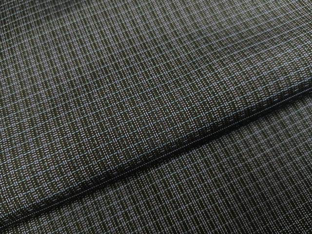 平和屋着物●男性 本場大島紬 アンサンブル 格子 正絹 逸品 未使用 AABF9591ph
