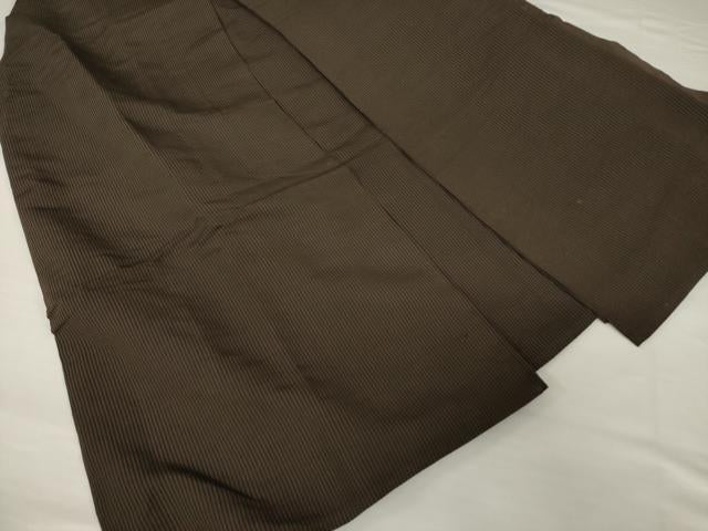 平和屋着物●男性 馬乗り袴 縞 正絹 逸品 AABF9615ck