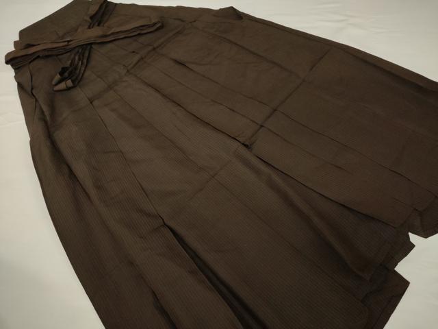 平和屋着物●男性 馬乗り袴 縞 正絹 逸品 AABF9616ck