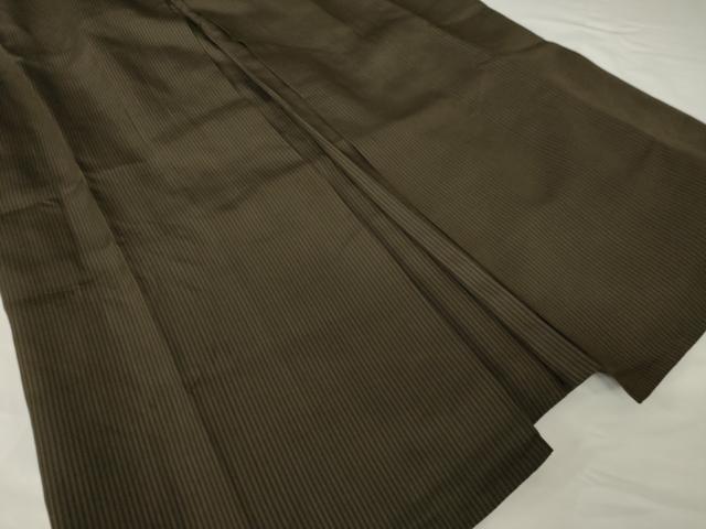 平和屋着物●男性 馬乗り袴 縞 三越扱い 正絹 逸品 AABF9617ck
