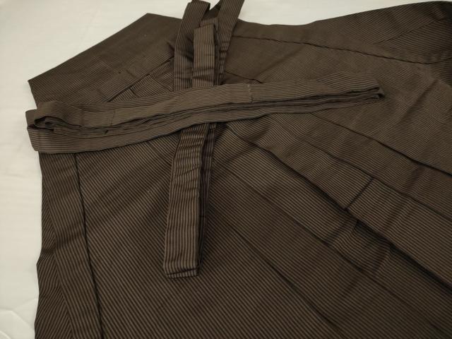平和屋着物●男性 馬乗り袴 縞 正絹 逸品 AABF9619ck