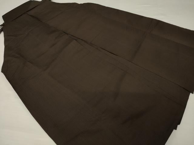 平和屋着物●男性 馬乗り袴 縞 正絹 逸品 AABF9619ck