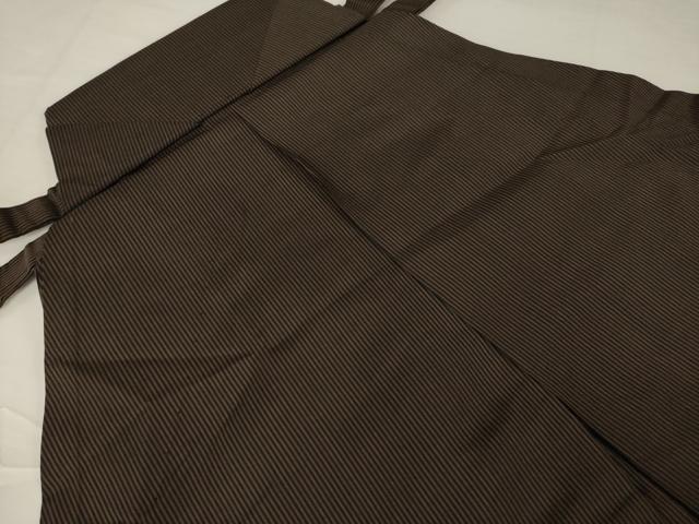 平和屋着物●男性 馬乗り袴 縞 正絹 逸品 AABF9619ck