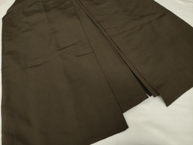 平和屋着物●男性 馬乗り袴 縞 正絹 逸品 AABF9620ck