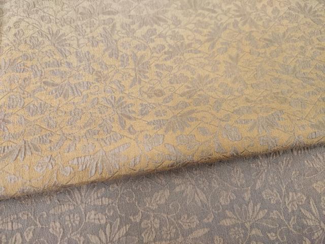 平和屋着物●お召 訪問着 花唐草文 暈し染め 正絹 逸品 AABF9657ck