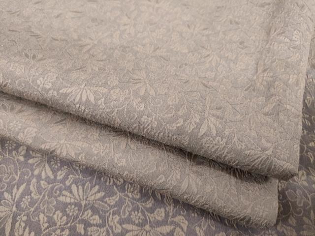 平和屋着物●お召 訪問着 花唐草文 暈し染め 正絹 逸品 AABF9657ck
