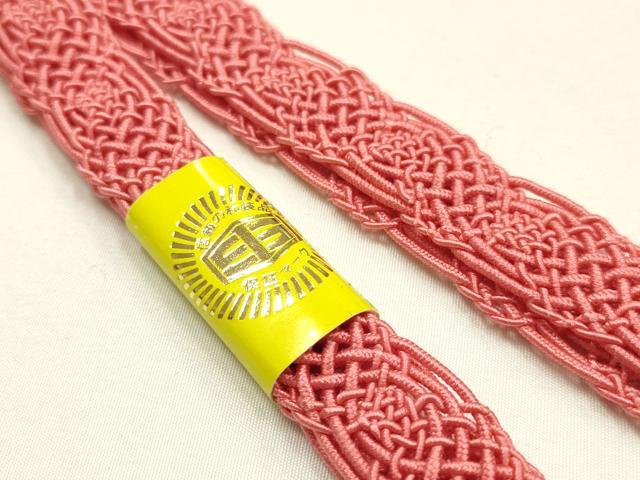 平和屋着物*夏物 和装小物 帯締め・帯揚げセット レース組 霞文 流水花地紋 暈し染め 正絹 逸品 未使用 AABF9882ay