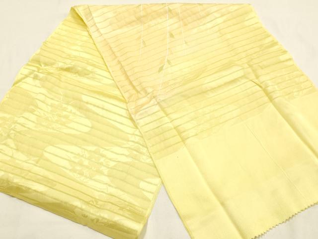 平和屋本店*夏物 和装小物 帯締め・帯揚げセット 平組 レース組 垂れ葉文 逸品 未使用 AABF9950ay