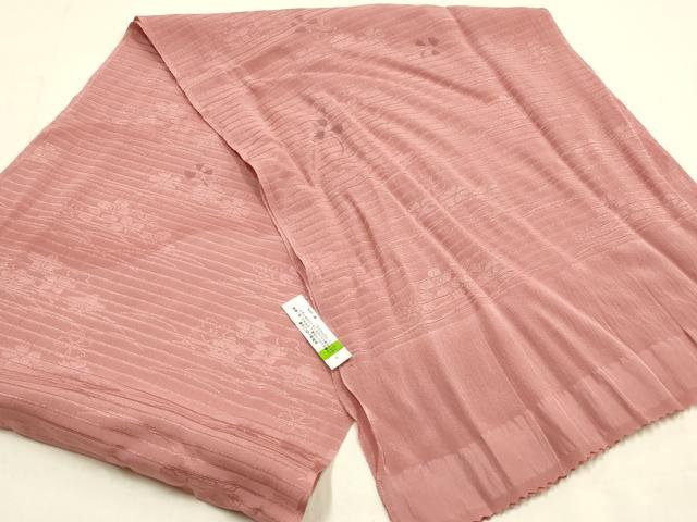 平和屋本店*夏物 和装小物 帯締め・帯揚げセット 平組 レース組 舞花文 正絹 逸品 未使用 AABF9951ay