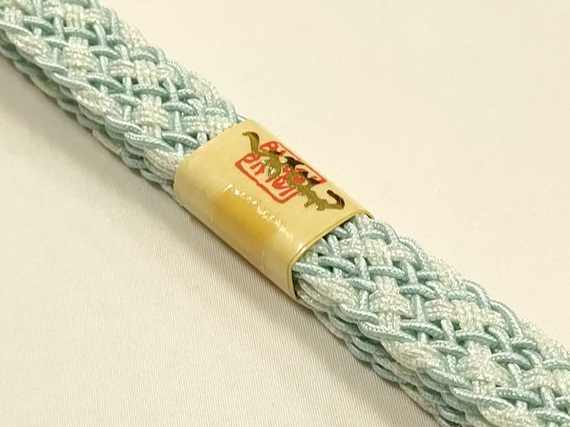 平和屋本店*夏物 和装小物 帯締め・帯揚げセット 平組 レース組 団扇 逸品 未使用 AABF9953ay