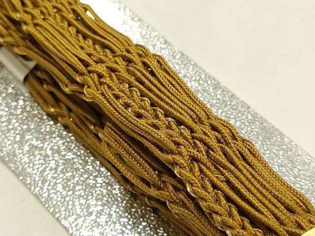 平和屋着物*夏物 和装小物 帯締め・帯揚げセット 平組 レース組 芝草文 暈し染め 金糸 金彩 逸品 未使用 AABF9959ay