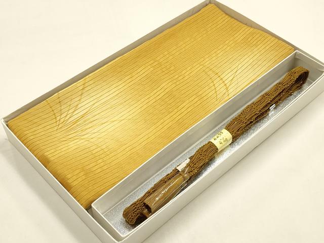 平和屋着物*夏物 和装小物 帯締め・帯揚げセット 平組 レース組 芝草文 暈し染め 金糸 金彩 逸品 未使用 AABF9959ay