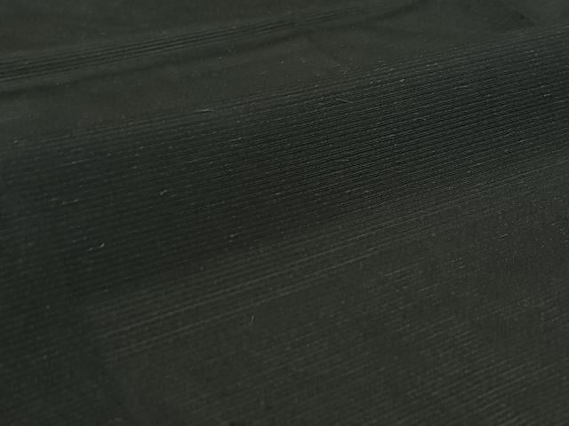 平和屋着物▽男性 羽織 黒紋付 スリーシーズン 春夏秋 塵除け 暗黒色 正絹 逸品 AABG0216jh