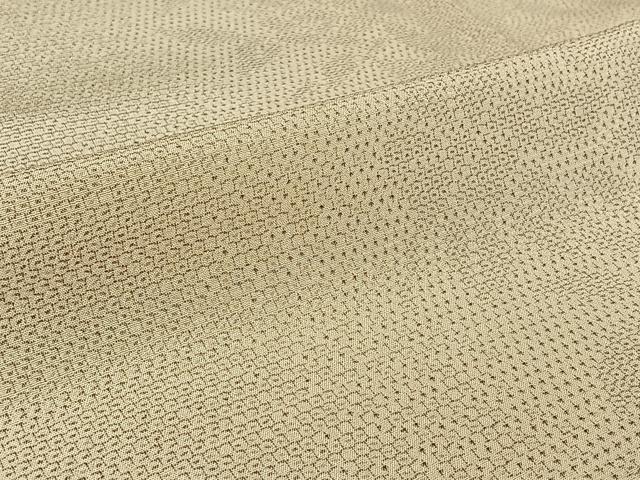 平和屋着物▽本塩沢 単衣 草花文 正絹 逸品 AABG0225jh