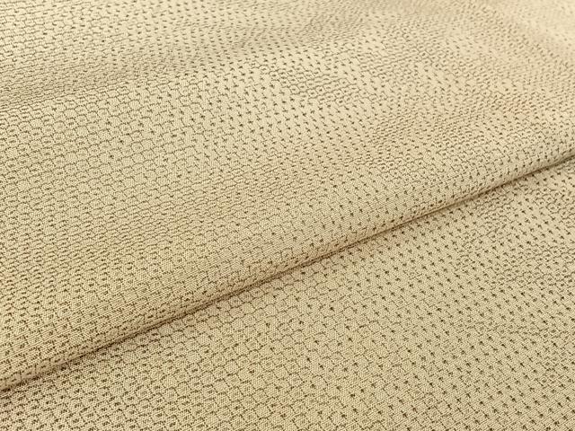 平和屋着物▽本塩沢 単衣 草花文 正絹 逸品 AABG0225jh
