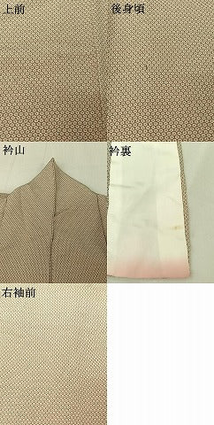 平和屋着物▽上質な小紋 単衣 花尽くし文 正絹 逸品 AABG0252jh