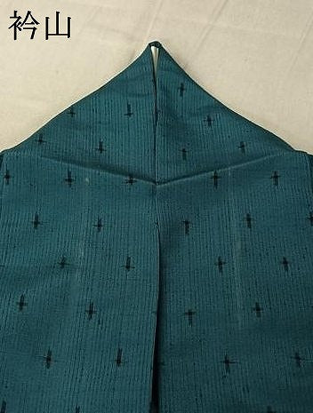 平和屋着物▽上質な紬 単衣 十字絣 正絹 逸品 AABG0255jh
