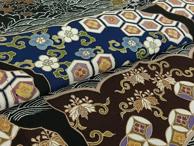 平和屋着物▽豪華黒留袖 単衣 刺繍 風景吉祥花文 金糸 金彩 正絹 逸品 AABG0271jh