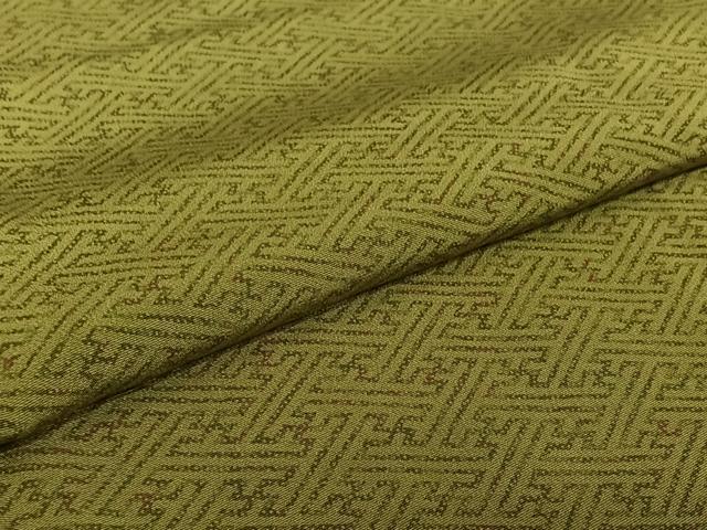 平和屋着物▽上質な小紋 単衣 紗綾形文 正絹 逸品 AABG0278jh