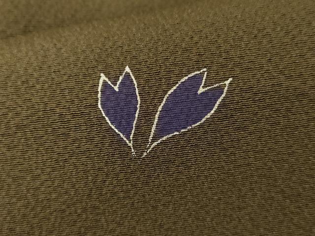 平和屋着物●世界的人形師 辻村寿三郎 ジュサブロー 訪問着 舞花文 銀彩 正絹 逸品 AABG0289cs