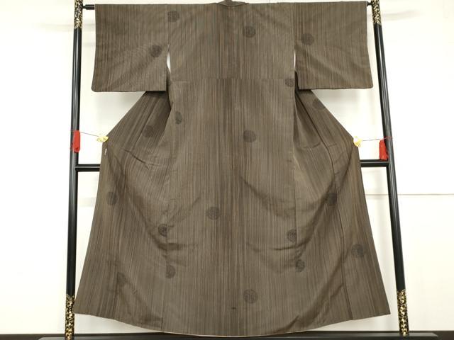 平和屋着物●お召 毬文 正絹 逸品 AABG0295cs
