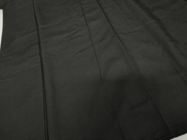 平和屋着物●男性 黒紋付 正絹 逸品 AABG0297cs
