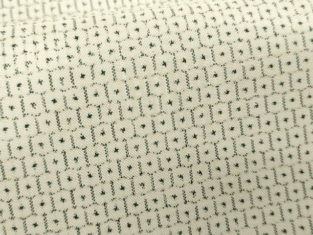 平和屋着物●本場大島紬 アンサンブル 白大島 亀甲絣 正絹 逸品 AABG0319cs