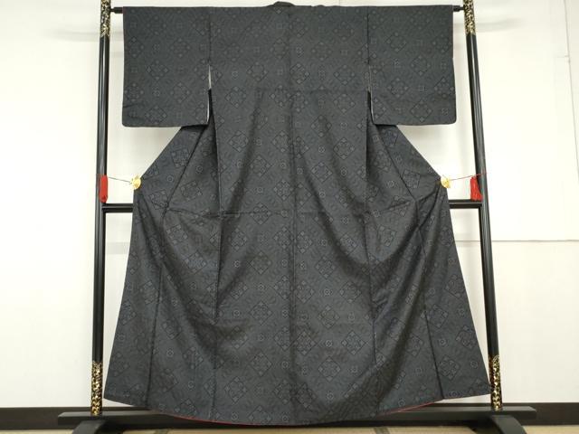 平和屋着物●本場大島紬 龍郷絣 正絹 逸品 AABG0325cs