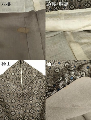 平和屋着物●本場大島紬 龍郷絣 正絹 逸品 AABG0327cs
