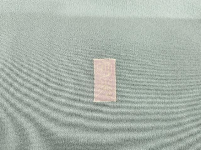 平和屋着物●本加賀友禅作家 福井明光 訪問着 枝花文 浜ちりめん 反端・色紙付き 正絹 逸品 AABG0352cs