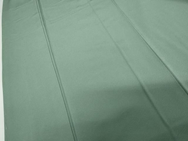 平和屋着物●上質な色無地 千草色 正絹 逸品 未使用 AABG0360cs