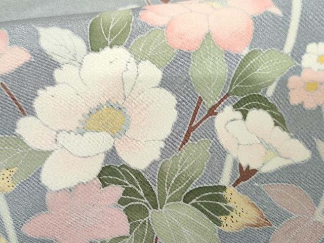 平和屋着物●訪問着 友禅 作家物 枝花文 暈し染め 正絹 逸品 AABG0366cs