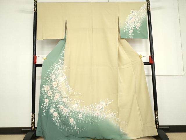 平和屋着物●訪問着 辻が花 暈し染め 正絹 逸品 AABG0380cs