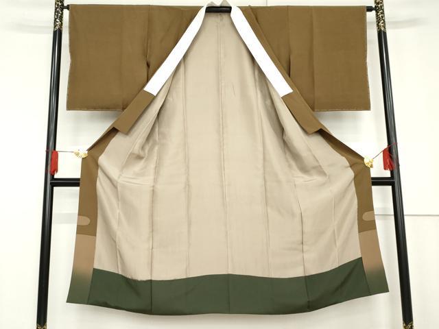 平和屋着物●長襦袢 袷 エ霞文 暈し染め 正絹 逸品 未使用 AABG0384cs