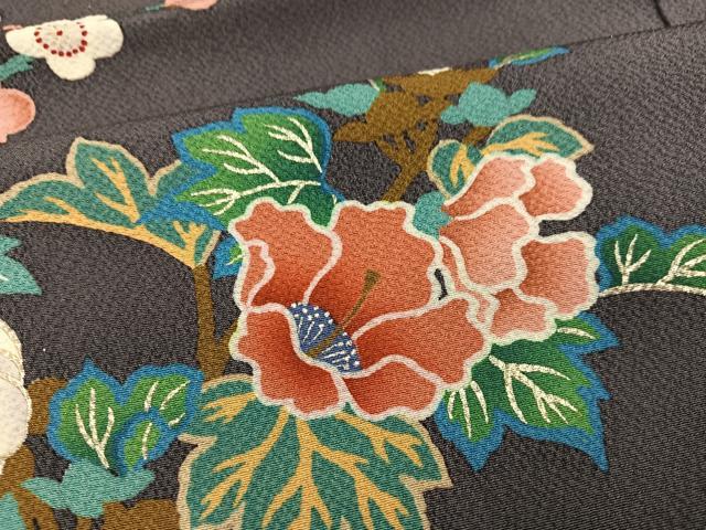 平和屋着物●豪華振袖 几帳花文 金銀彩 正絹 逸品 AABG0403ph